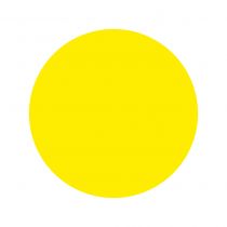 Наклейка информационная для слабовидящих "Жёлтый круг"
