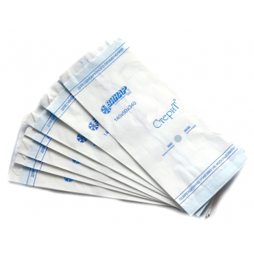 Пакеты для стерилизации из влагопрочной бумаги со складкой